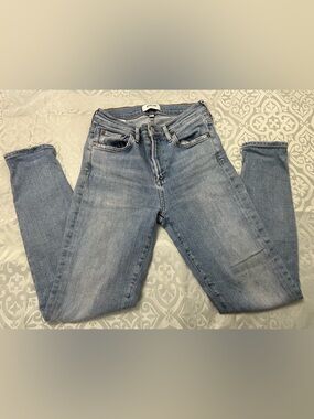 Agolde High-Rise Skinny Jeans in Light Blue Wash size 25 
#A16